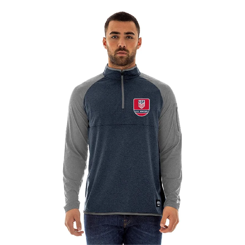 Weekend Offers That Impress Men's New Era USMNT 1/4 Zip Spandex Pullover