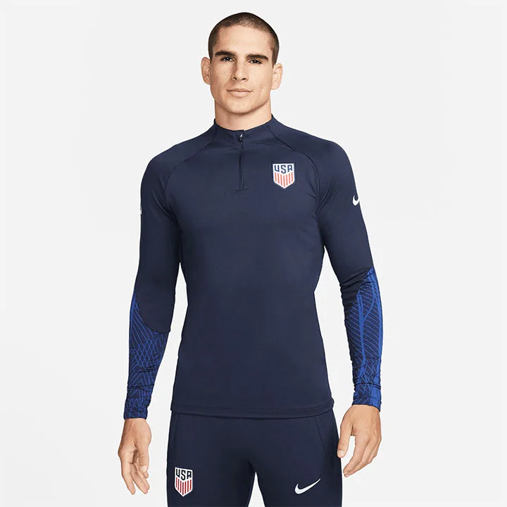 Weekend Deals That Spark Men's Nike USA 1/4 Zip Strike Navy Drill Top