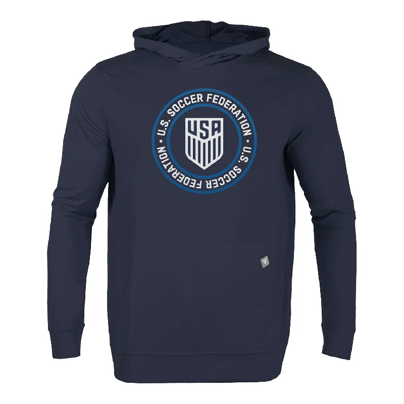 Weekend Savings Extravaganza Men's Levelwear USMNT Soccer House Relay Navy Long Sleeve Hooded Tee Weekend Savings Extravaganza Men's Levelwear USMNT Soccer House Relay Navy Long Sleeve Hooded Tee