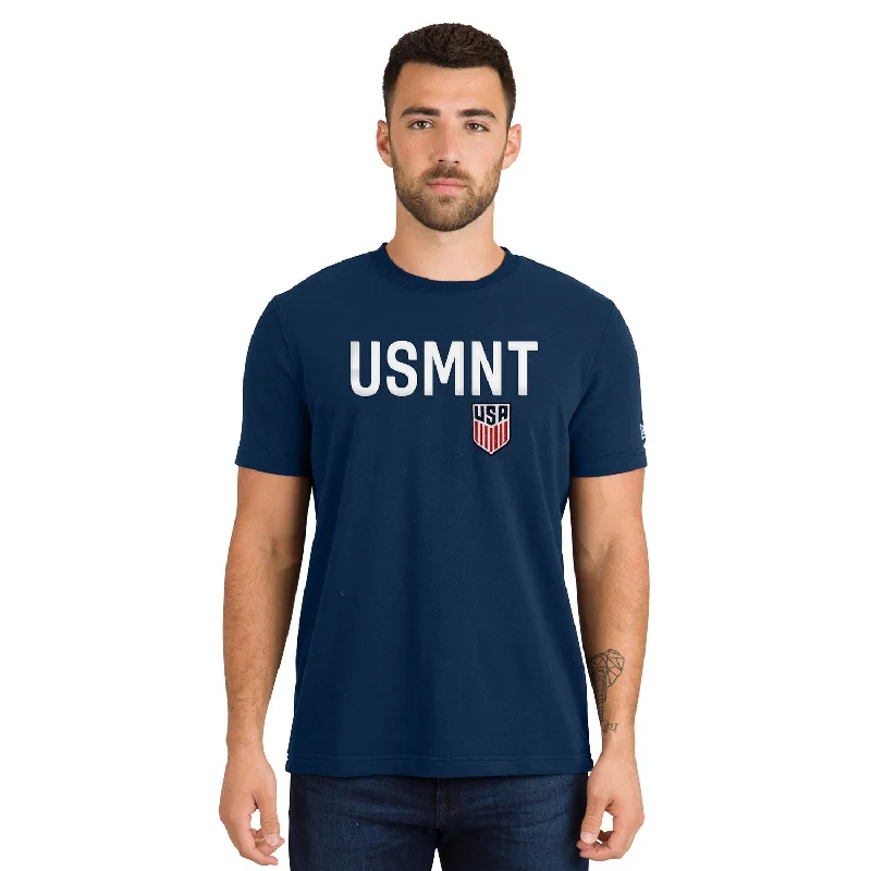 Time-Sensitive Men's New Era USMNT Crew Neck Navy Tee