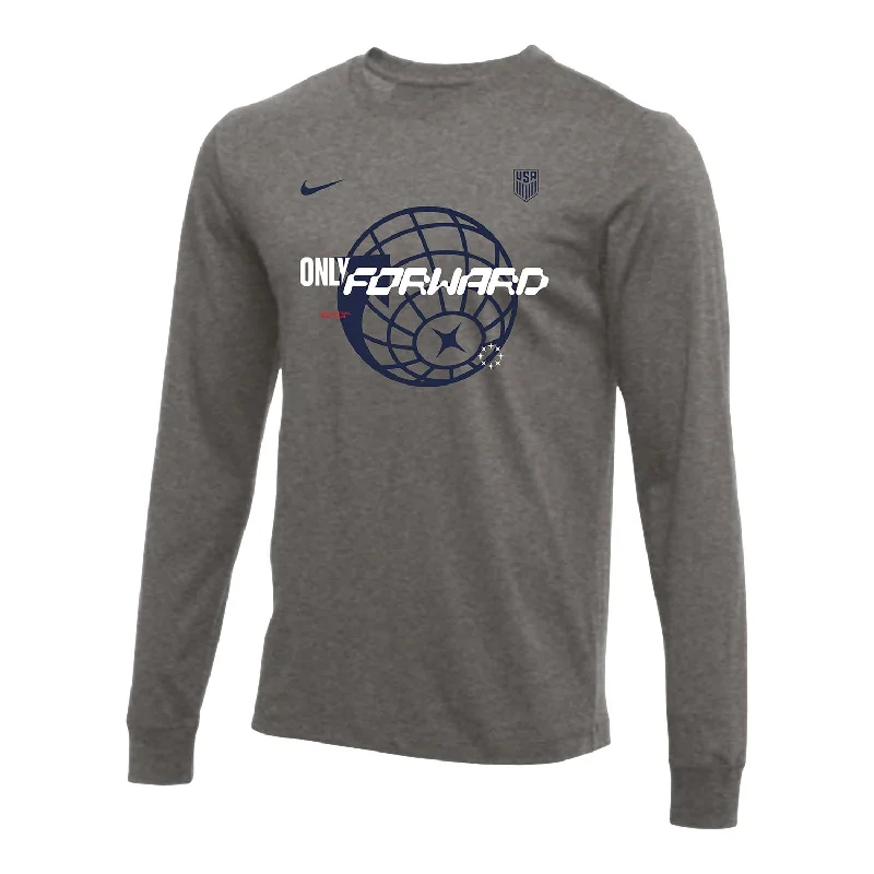 Mega Sale Men's Nike Only Forward Global Long Sleeve Grey Tee