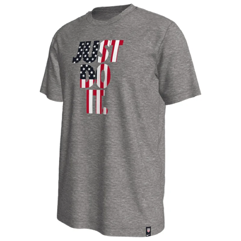 Weekend Specials to Cherish Men's Nike USA Just Do It Grey Tee