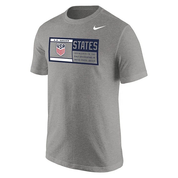 Daily Special Men's Nike USMNT Jock Tag Grey Tee