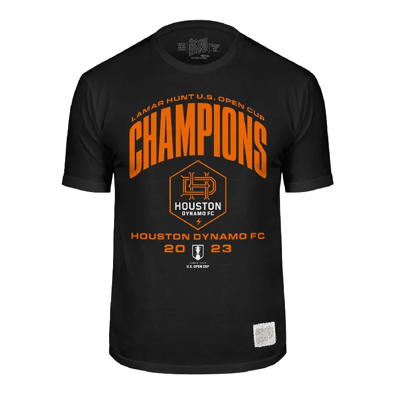 Overstock Clearance Unisex Original Retro Brand Open Cup Champions Black Tee