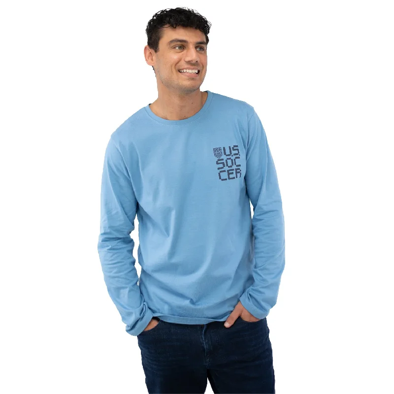 Half Price Unisex USA Action Blue Long Sleeve