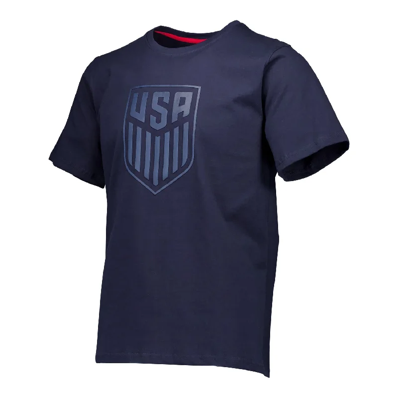 Don't Delay Unisex USA Statement Navy Tonal Tee