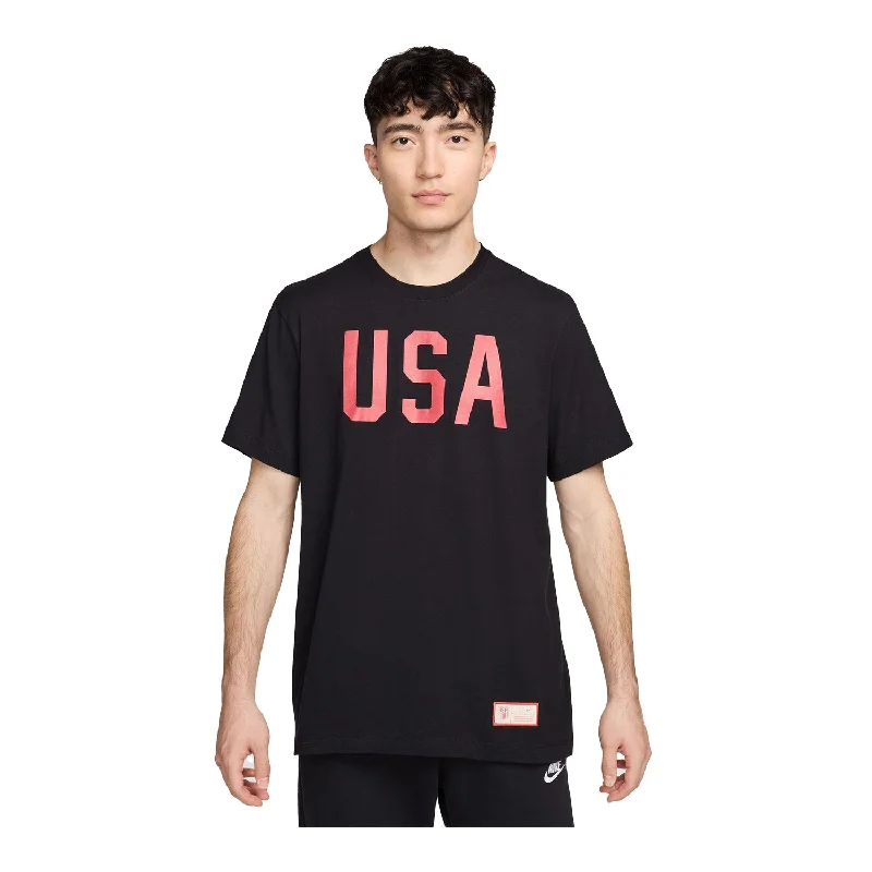Top Pick Men's Nike USA Solid Black Tee