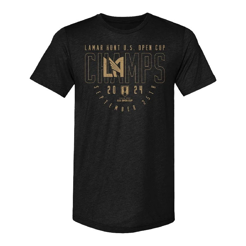 Act Now Unisex 500 Level 2024 Open Cup Champions Black Tee