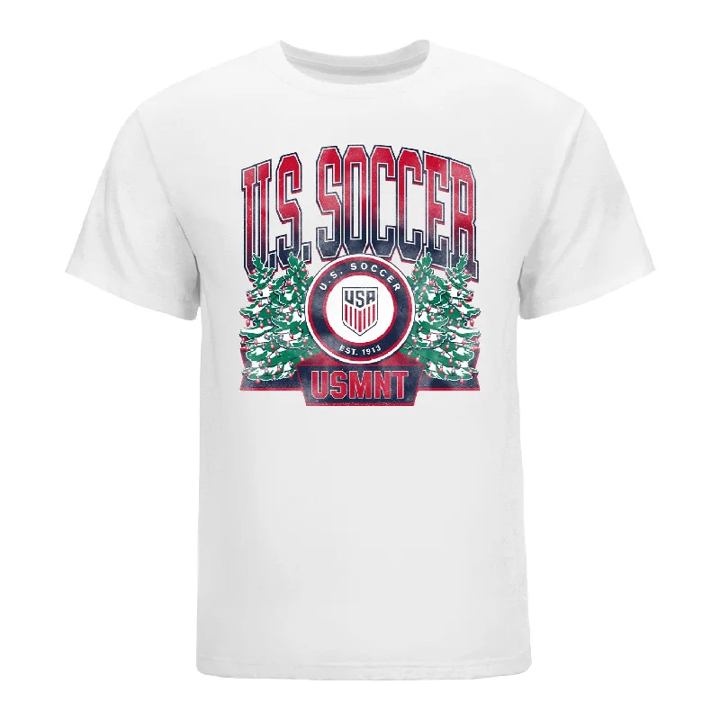 Weekend Offers That Dazzle Unisex USMNT Holiday Crest White Tee
