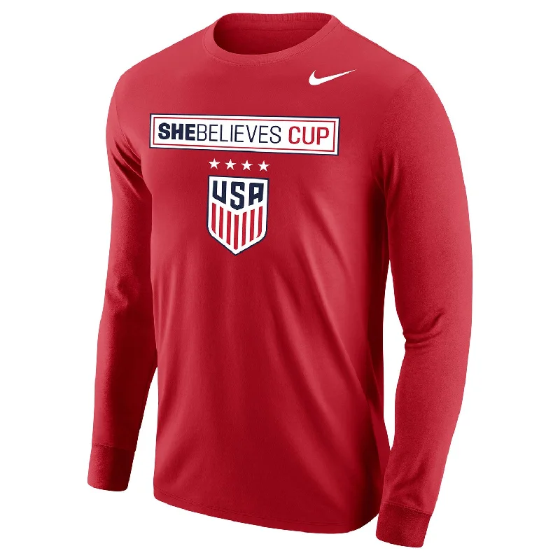 Today Only Unisex Nike USWNT SBC Red Long Sleeve Tee
