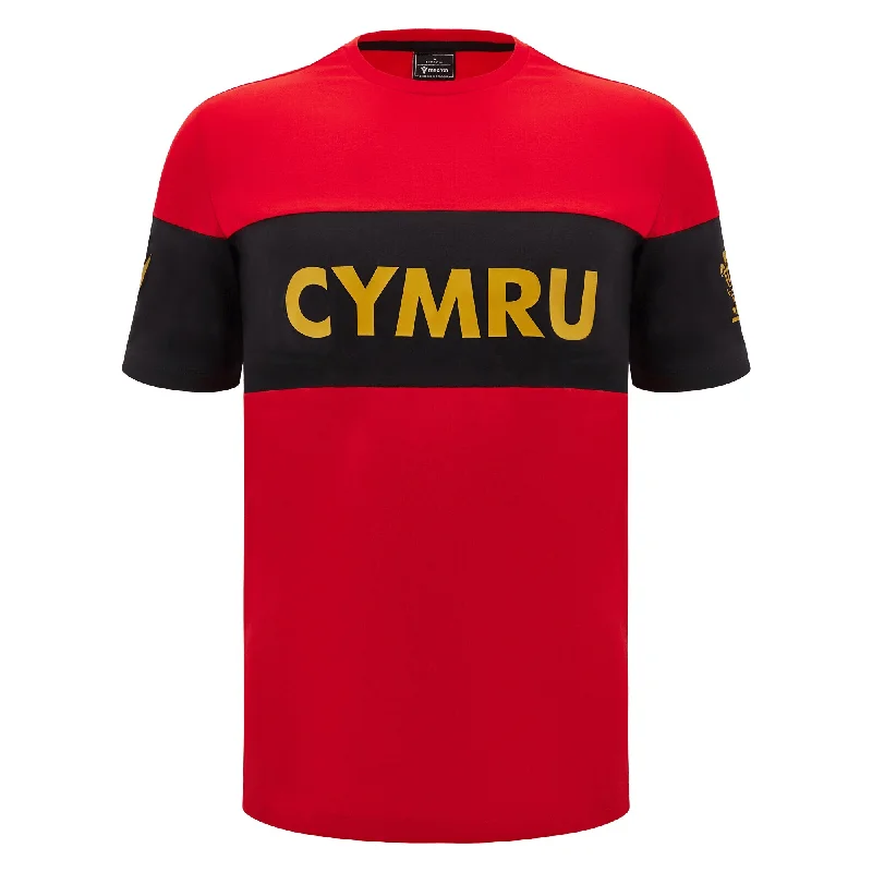 Weekend Discounts to Grab Wales 24/25 CYMRU Leisure T-Shirt by Macron